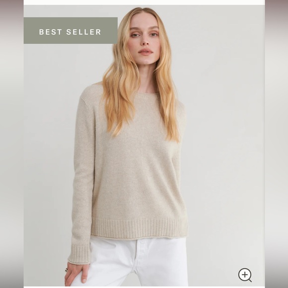 Jenni Kayne Everyday Sweater in Oatmeal, size S - Picture 1 of 8